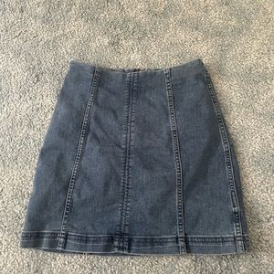 Free People Modern Femme Denim Mini Skirt